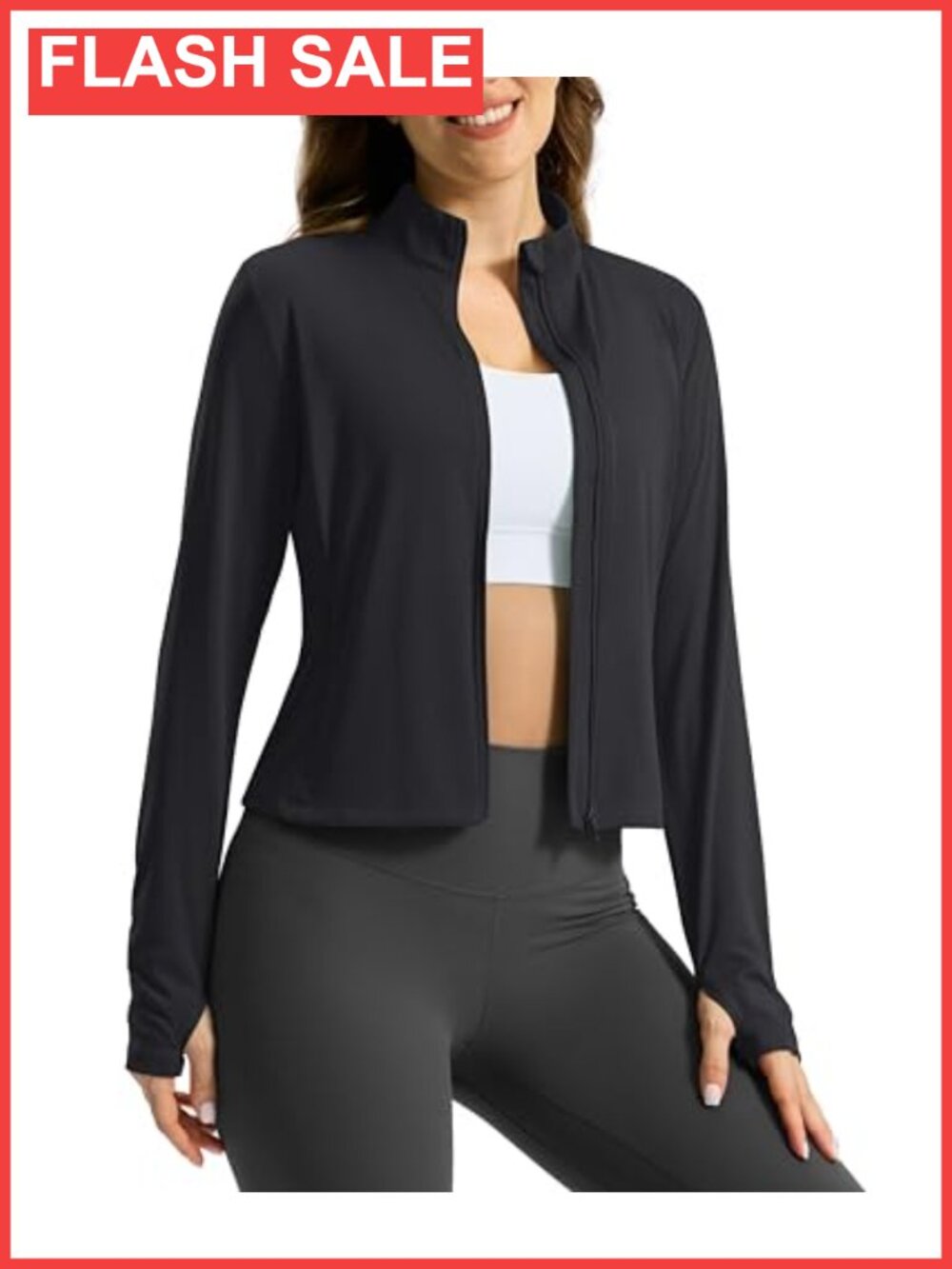 Women's UPF 50+ Sun Protection Athletic Jacket Lightweight Zip